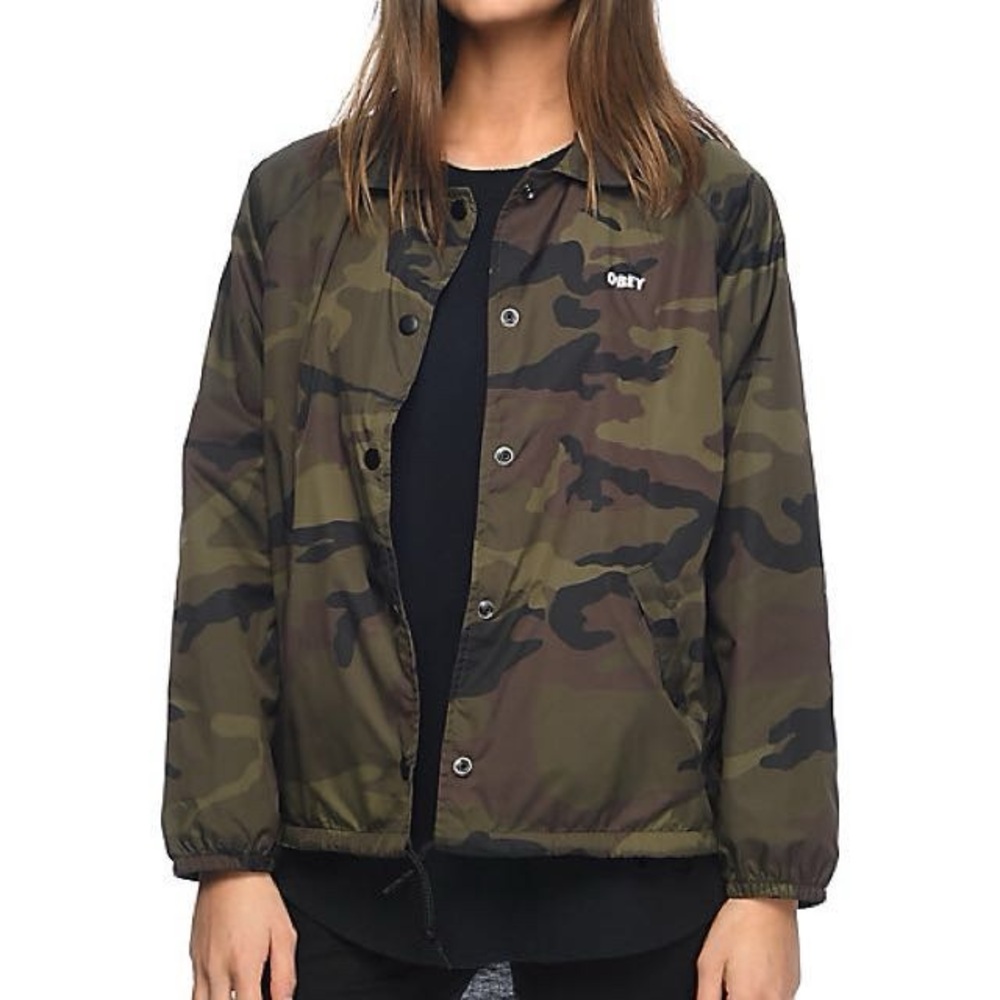 Obey Camo Windbreaker Jacket